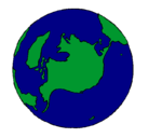 Dibujo Planeta Tierra pintado por pwdghvzptbvuewwwwwe
