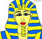 Dibujo Tutankamon pintado por marsu