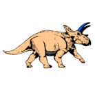 Dibujo Triceratops pintado por Hectorm