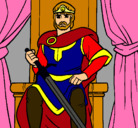 Dibujo Caballero rey pintado por SirArthurofCamelot