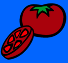 Dibujo Tomate pintado por paulita