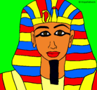 Dibujo Tutankamon pintado por cmlf13