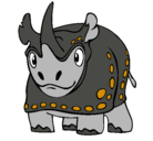 Dibujo Rinoceronte pintado por Danielhidalgomancilla