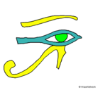 Dibujo Ojo Horus pintado por Sisi