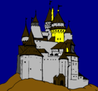 Dibujo Castillo medieval pintado por mario
