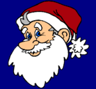Dibujo Cara Papa Noel pintado por VANESA