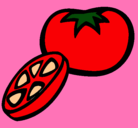 Dibujo Tomate pintado por camilaameri
