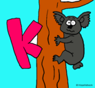 Dibujo Koala pintado por karen