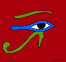 Dibujo Ojo Horus pintado por alex