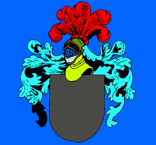 Escudo de armas y casco