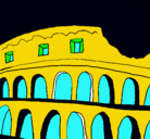 Dibujo Coliseo pintado por victor