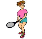 Dibujo Chica tenista pintado por iquisemori