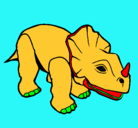 Dibujo Triceratops II pintado por tomy