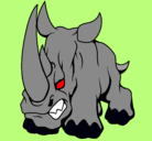 Dibujo Rinoceronte II pintado por felipe