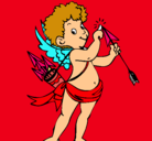 Dibujo Cupido pintado por elamor