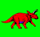 Dibujo Triceratops pintado por BIANCA