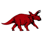 Dibujo Triceratops pintado por alex