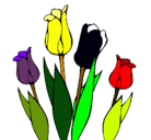 Dibujo Tulipanes pintado por yasmina