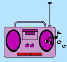 Dibujo Radio cassette 2 pintado por sheela