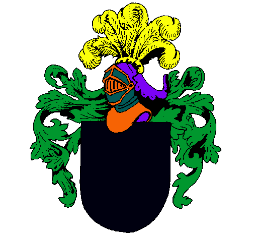 Escudo de armas y casco