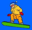 Dibujo Snowboard pintado por francisco