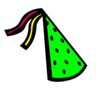 Dibujo Sombrero de cumpleaños pintado por lalaal