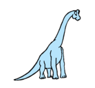 Dibujo Braquiosaurio pintado por camilo