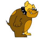 Dibujo Bulldog inglés pintado por josue