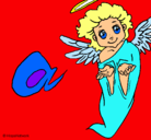 Dibujo Ángel pintado por DIOSEL