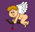 Dibujo Cupido pintado por Triki