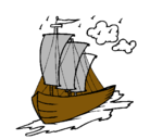 Dibujo Barco velero pintado por unaif