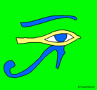 Dibujo Ojo Horus pintado por sebastian