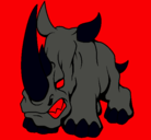Dibujo Rinoceronte II pintado por DoscUENOS