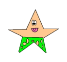 Dibujo Estrella 3 pintado por ximena
