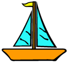 Dibujo Barco velero pintado por martasaltocortes