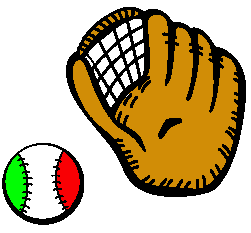 Guante y bola de béisbol