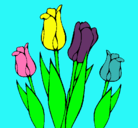 Dibujo Tulipanes pintado por mariguabaiupe