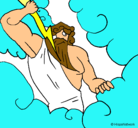 Dibujo Dios Zeus pintado por edmon