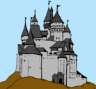 Dibujo Castillo medieval pintado por dinochuy