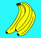 Dibujo Plátanos pintado por manu