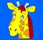 Dibujo Cara de jirafa pintado por adrian
