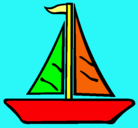 Dibujo Barco velero pintado por barco