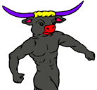 Dibujo Cabeza de búfalo pintado por david