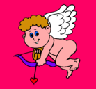 Dibujo Cupido pintado por mitzi