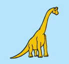 Dibujo Braquiosaurio pintado por irwin