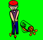 Dibujo Jugador de golf II pintado por alexis