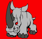 Dibujo Rinoceronte II pintado por fernando