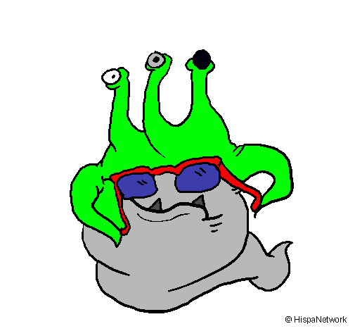 Extraterrestre con gafas