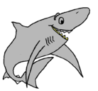 Dibujo Tiburón alegre pintado por LUISITO1901