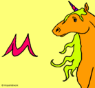 Dibujo Unicornio pintado por nicole